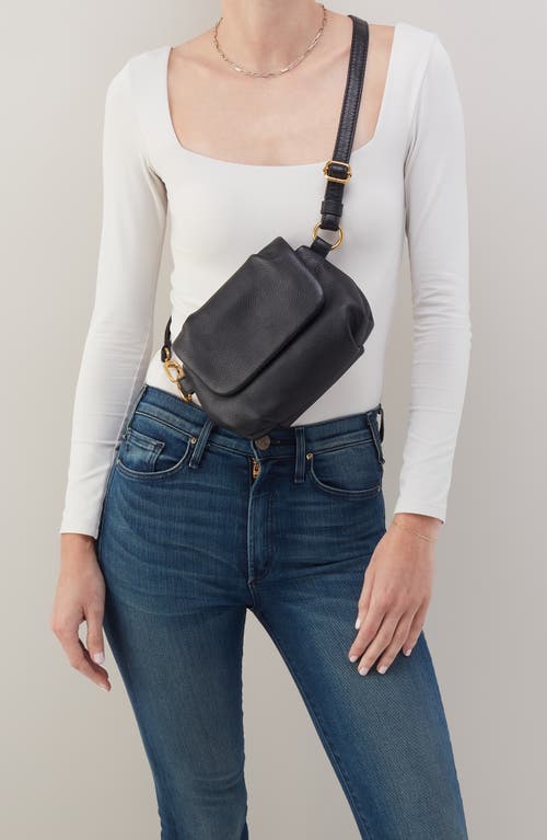 Hobo Harley Leather Crossbody Sling Bag In Black