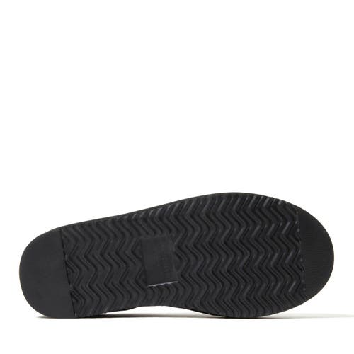 Dearfoams Fireside By Women's Queenstown Genuine Shearling Platform Clog In Black