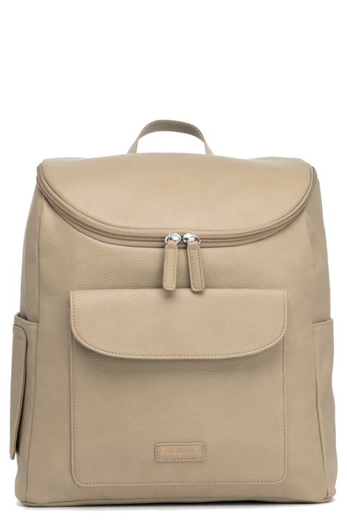 Babymel Lennox Convertible Faux Leather Diaper Bag in Oat at Nordstrom