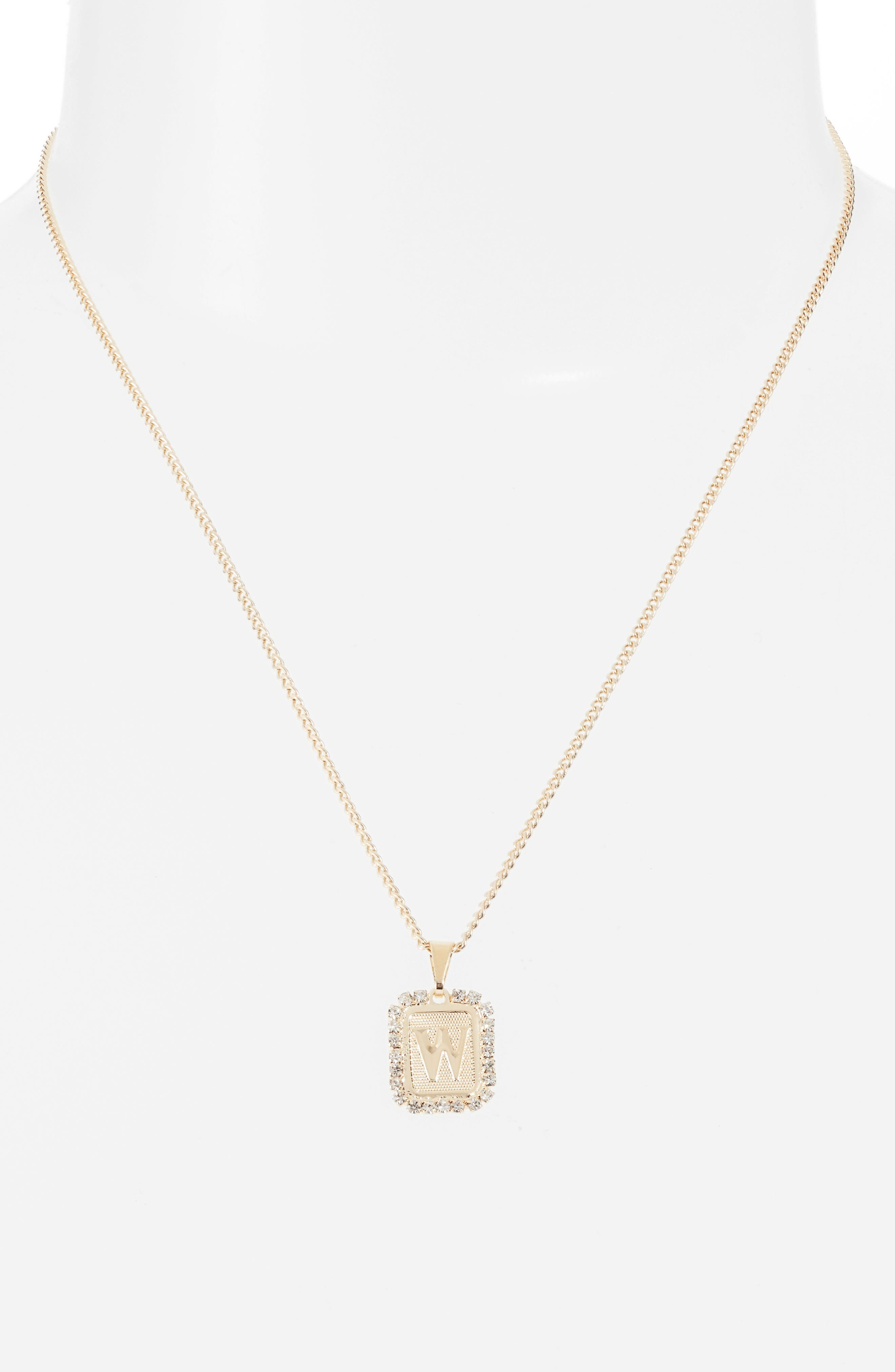 bracha initial necklace