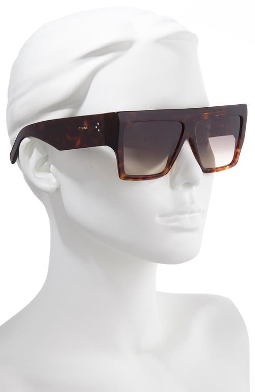 Celine Woman Sunglass Cl40092i In Dark Havana/gradient Brown