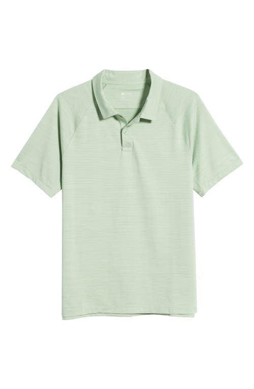 Shop Zella Chip Performance Golf Polo In Green Quiet