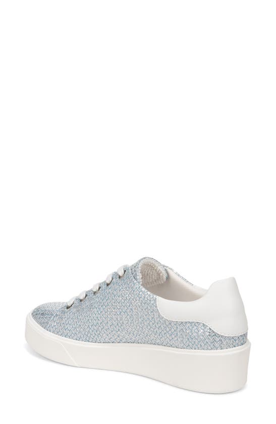 Naturalizer Morrison 2.0 Sneaker In Metallic Blue Woven Leather