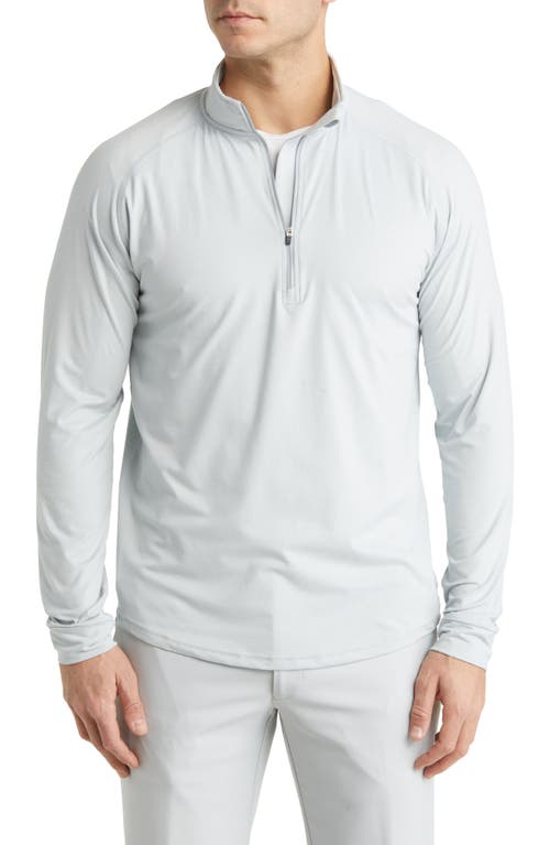 Swannies Hayes Half Zip Golf Pullover in Cloud Heather 