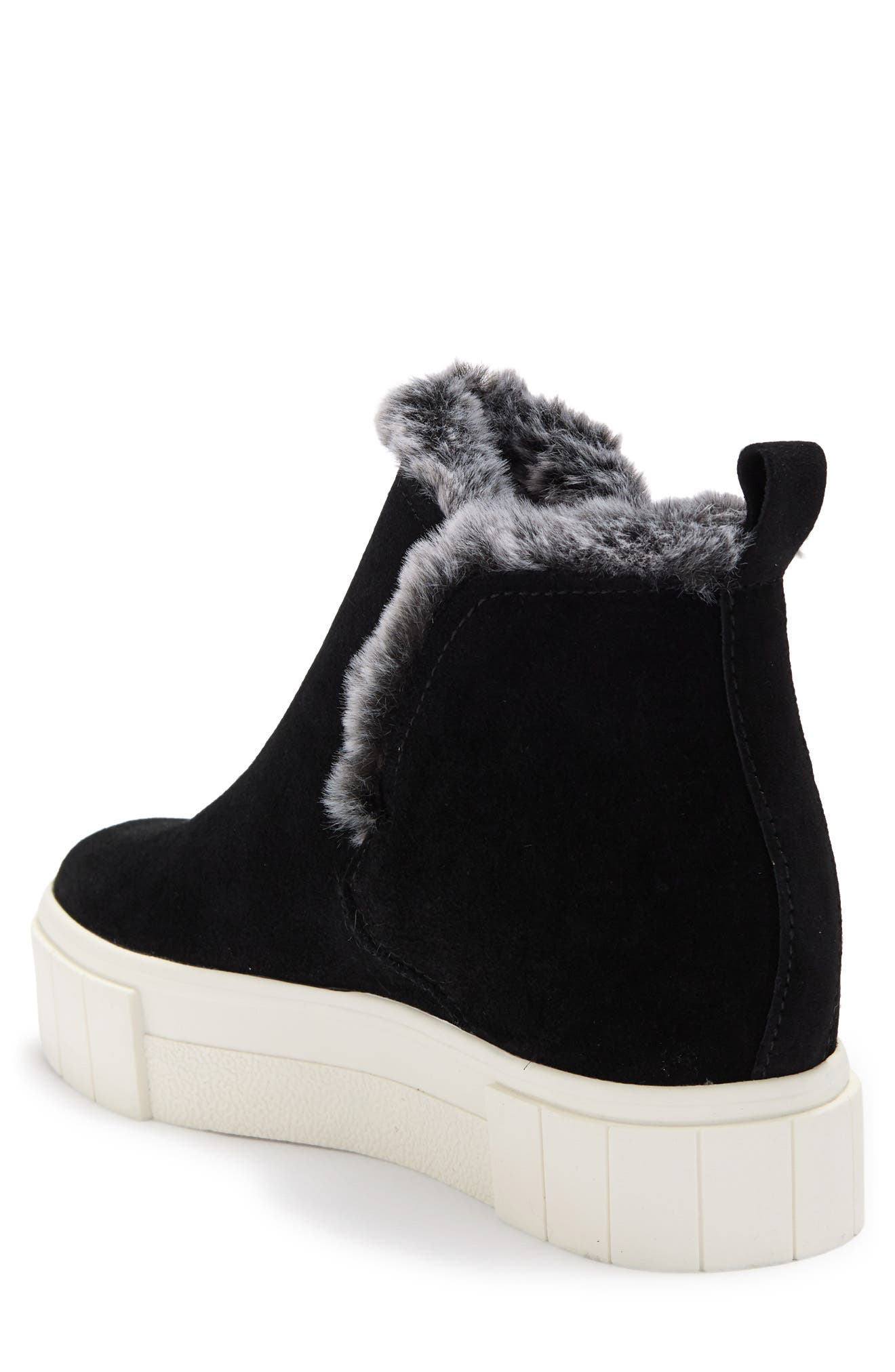 dolce vita suede faux fur lined sneakers