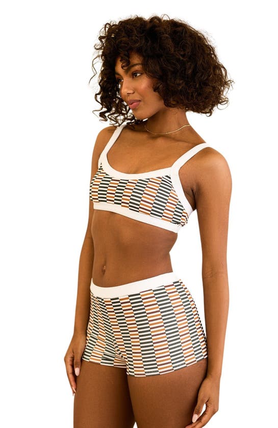 Dippin Daisys Farrah Elastic Waist Booty Short In Cola