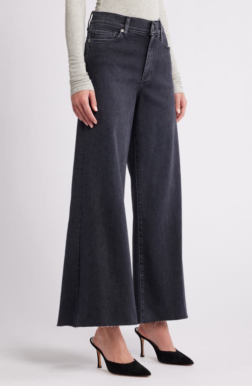 Shop Frame Le Palazzo Crop Wide Leg Jeans In Radio Raw After