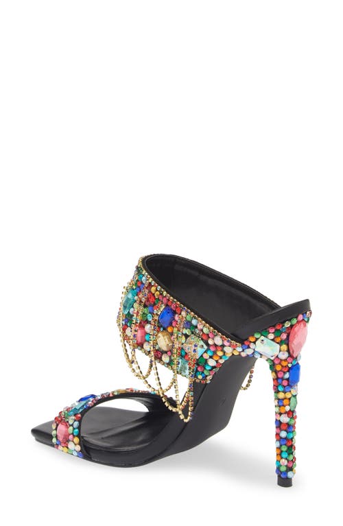 Shop Azalea Wang Camp Rhinestone Sandal In Multi