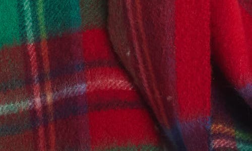 Nordstrom Rack Cashmere Scarf In Red Multi Plaid