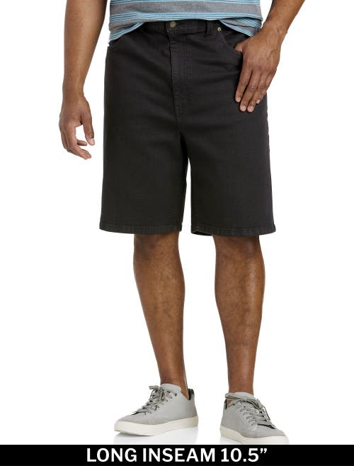 Shop Harbor Bay By Dxl Continuous Comfort Loose-fit Shorts In Black