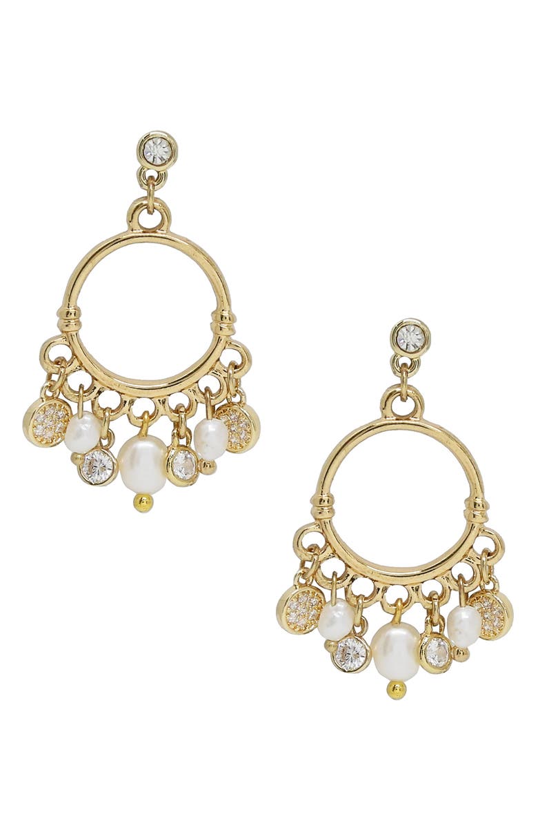 Drop hoops earrings Clearance