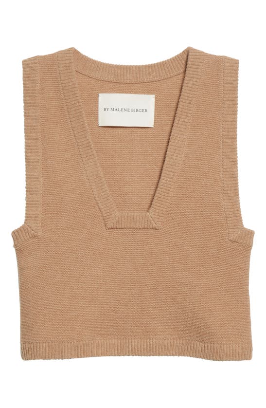 By Malene Birger Wione Wool Sweater Vest In Tan