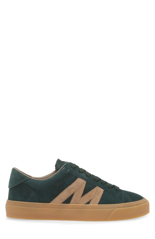 Moncler Suede Monaco Low-top Sneakers In June Bug