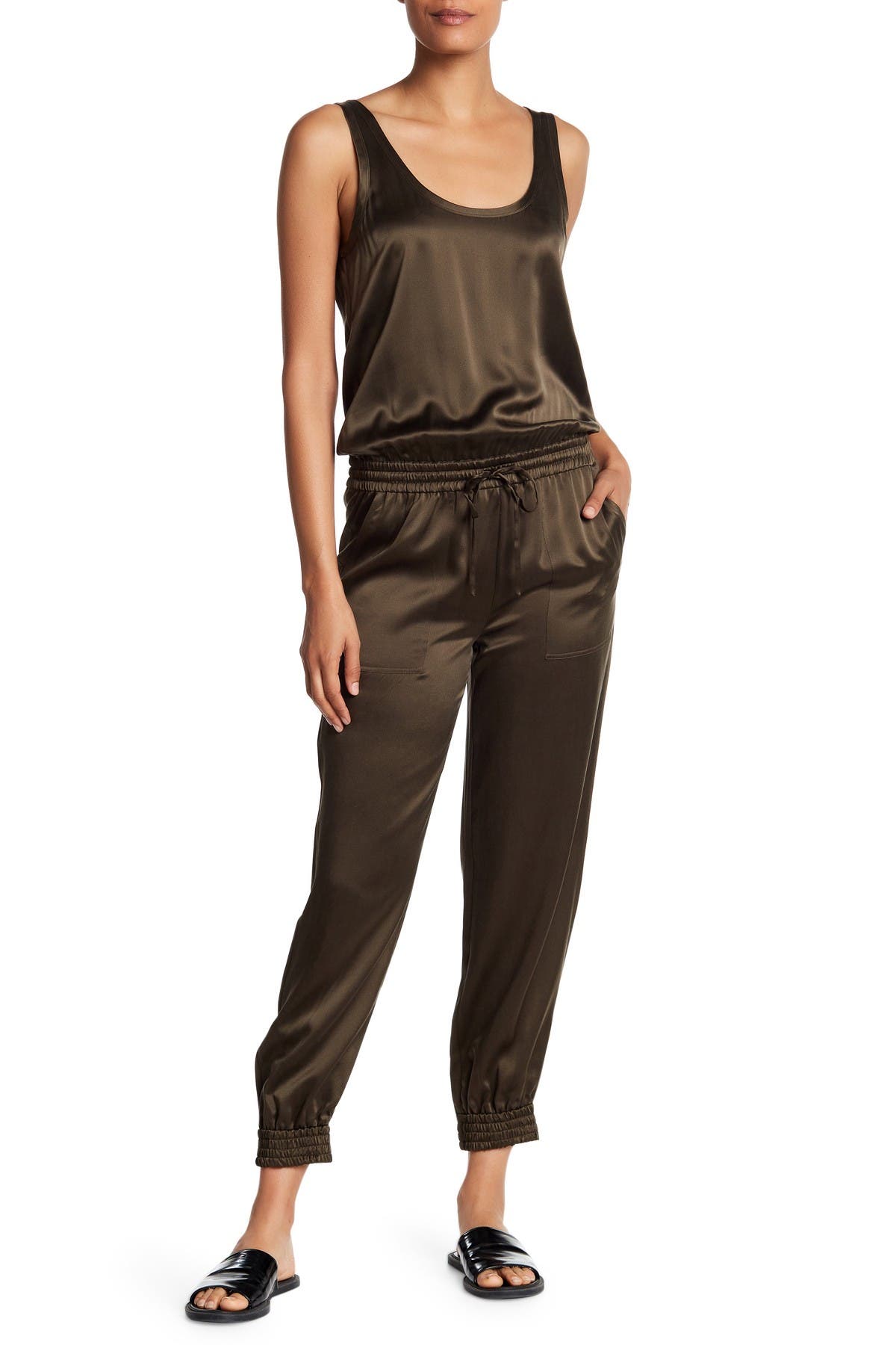 theory silk jumpsuit