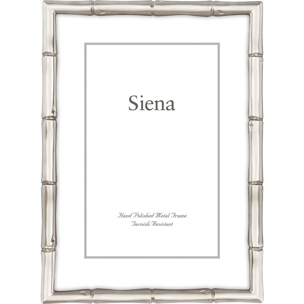 Siena Silvertone Bamboo Picture Frame In Silver