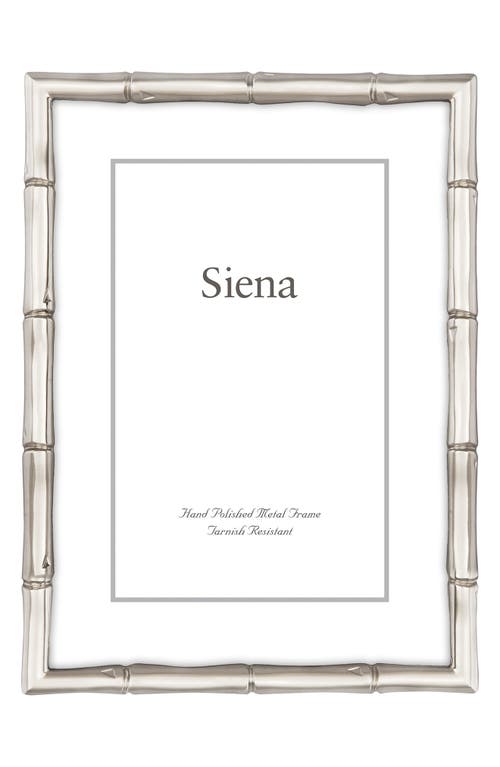 Siena Silvertone Bamboo Picture Frame In Silver