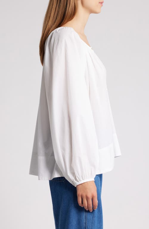 XIRENA XÍRENA HARRIS SOLID COTTON PEASANT TOP 