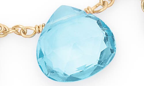 Marco Bicego 18k Yellow Gold Paradise Topaz Swiss Blue & London Blue Topaz Dangle Bracelet In 18k Yellow Gold