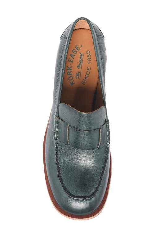 Kork-ease Women's Kya Loafer In Dark Green Pine In Green Leather
