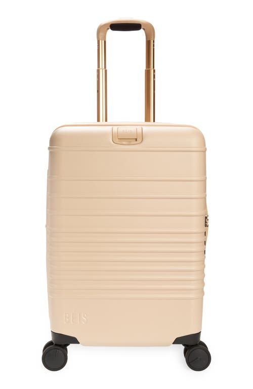Béis The 21-Inch Rolling Spinner Suitcase in Beige at Nordstrom