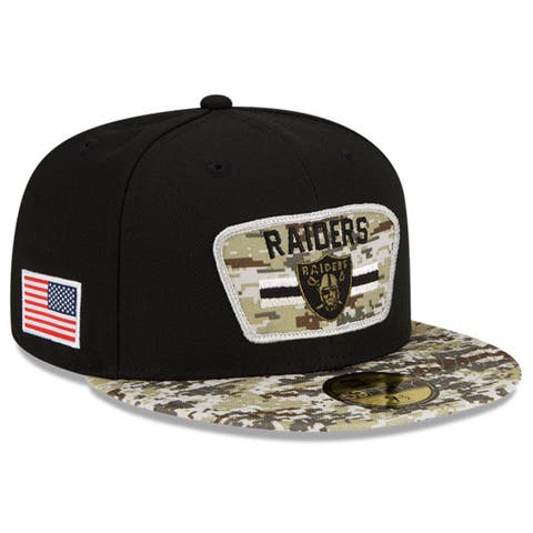 Las Vegas Raiders New Era 2023 Salute to Service 39THIRTY Flexfit Hat S/M Camo