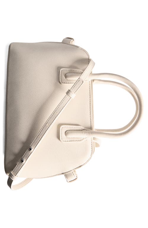 Shop Mango Faux Leather Bowling Bag In Off White