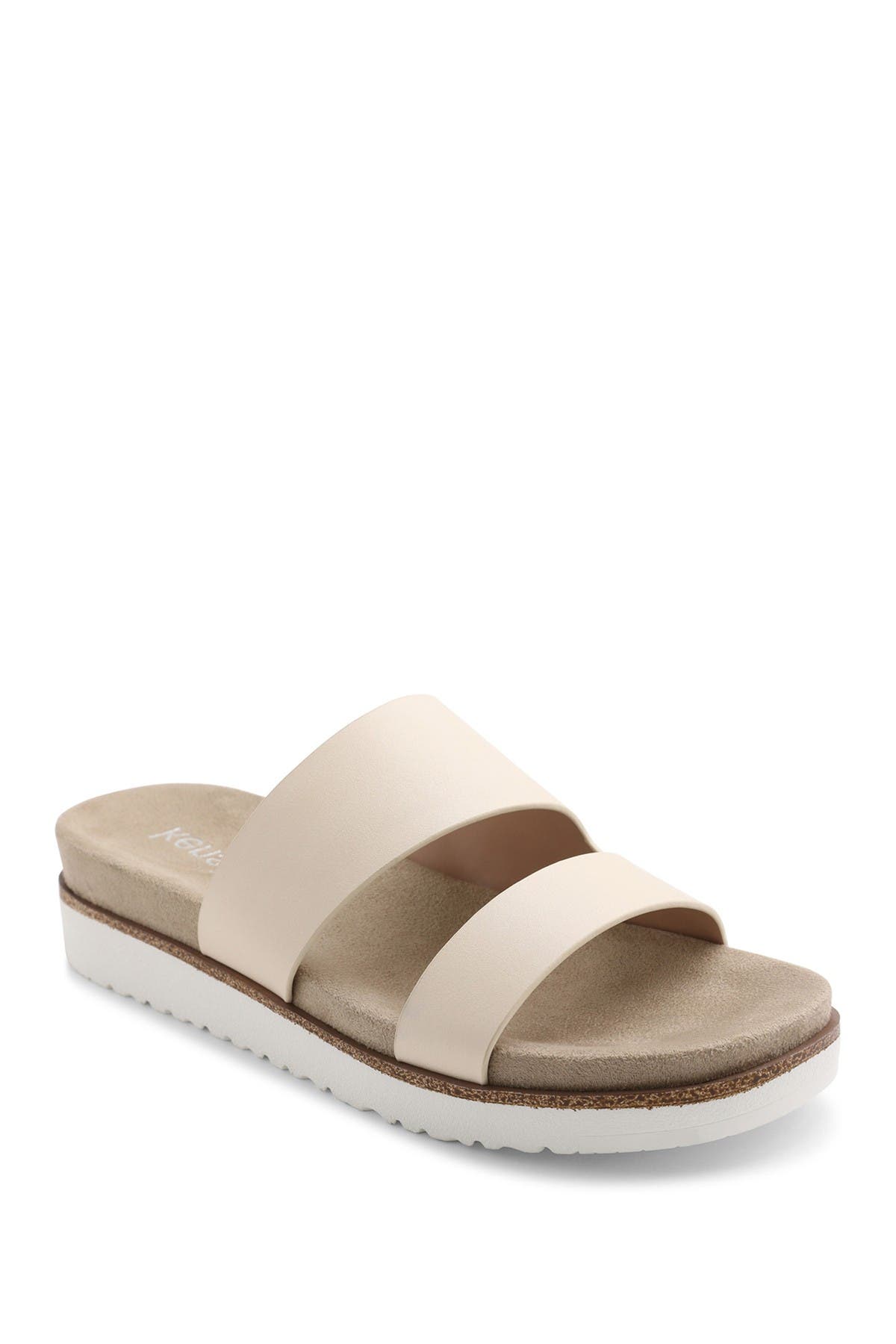 two strap slide sandals