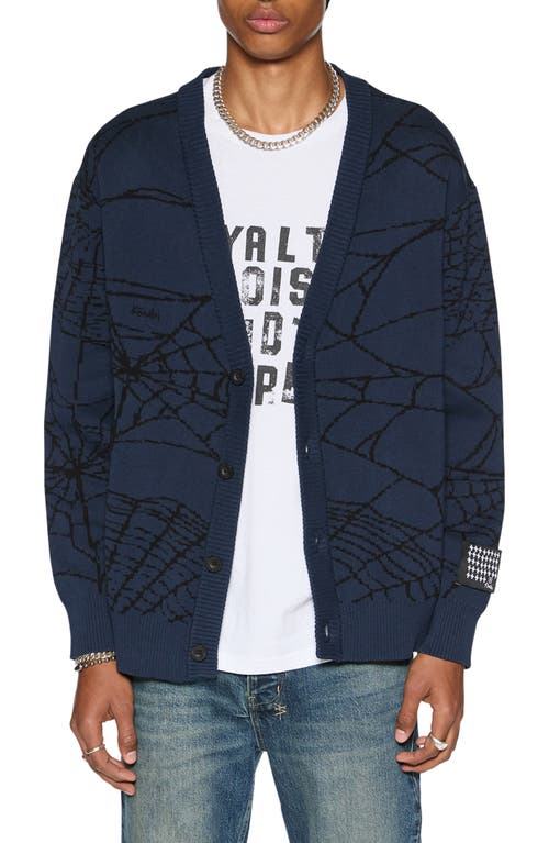 KSUBI KSUBI GASOLINE LIES KNIT V-NECK CARDIGAN