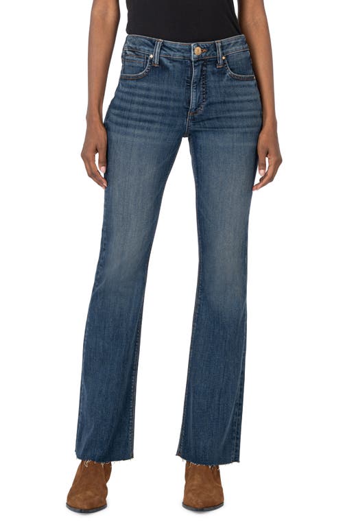 Shop Kut From The Kloth Stella Fab Ab Raw Hem Flare Leg Jeans In Decent