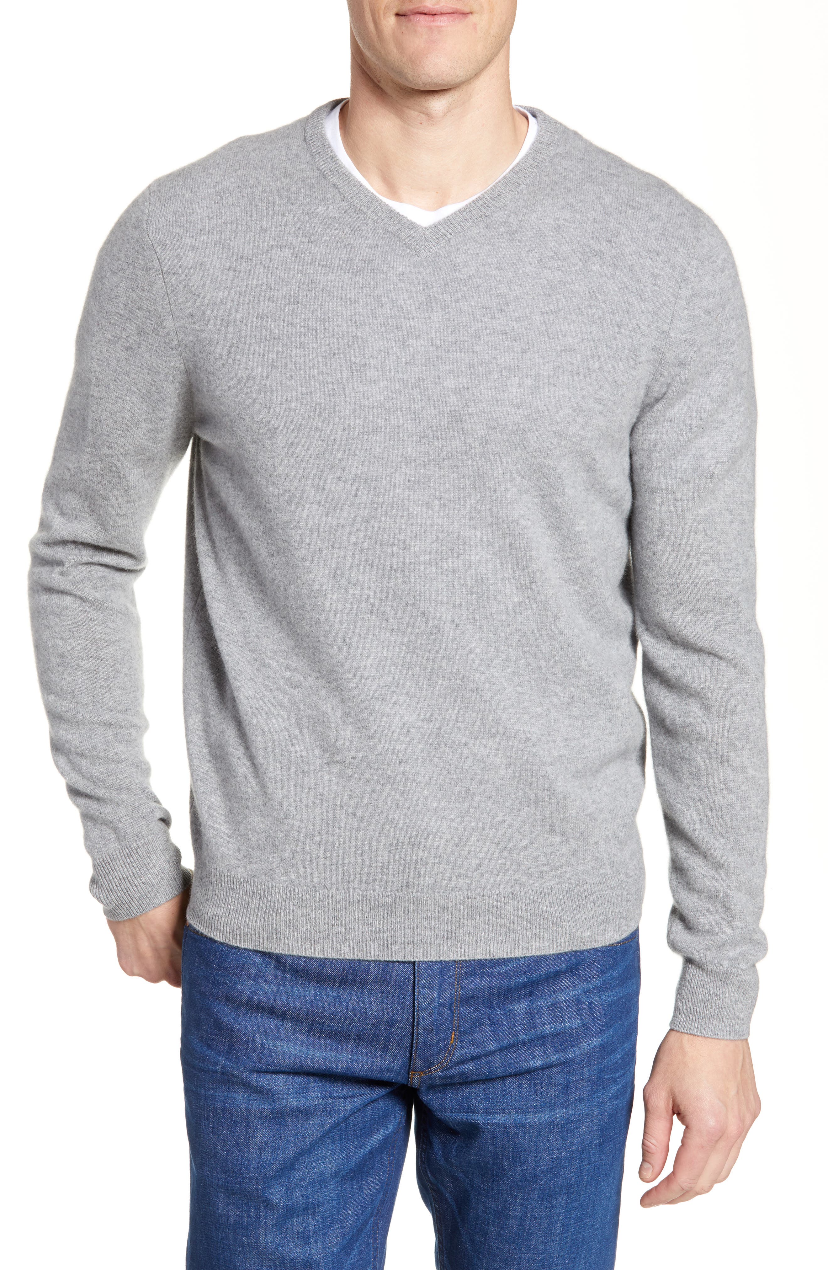 NORDSTROM MEN'S SHOP | Cashmere V-Neck Sweater | Nordstrom Rack