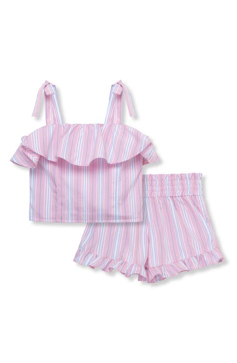 Kids' Ruffle Sleeve Top & Shorts Set (Little Kid & Big Kid)