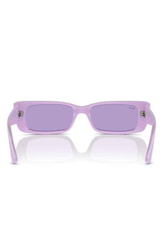 Shop Ray Ban Teru 54mm Rectangle Sunglasses In Violet