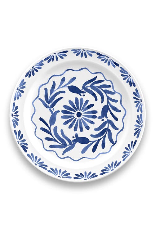 Tarhong Set Of Six Azul Melamine Plates In Blue