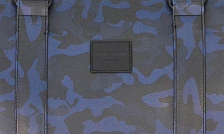 Duchamp Rubberized Duffle Bag In Navy Camo