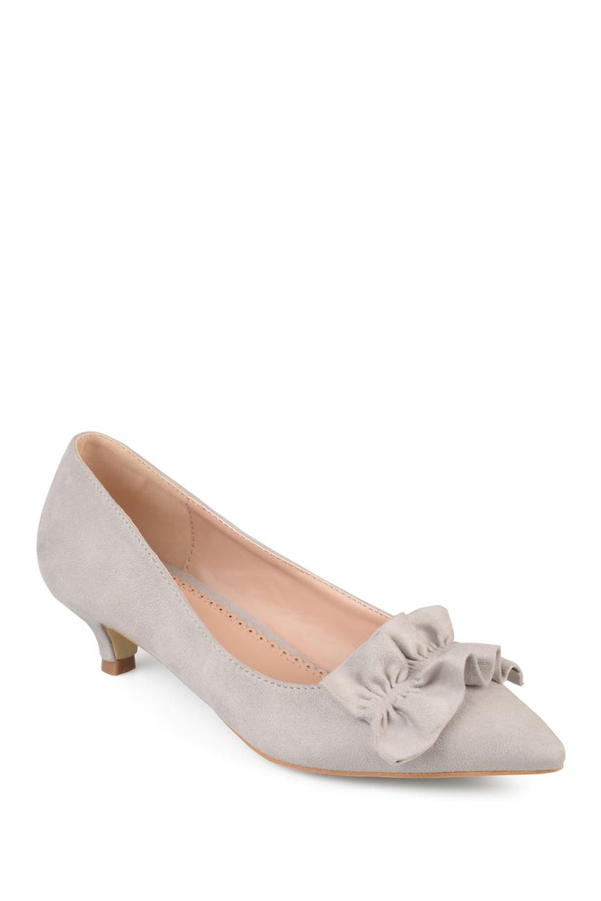 JOURNEE Collection Sabree Ruffle Toe Kitten Heel Nordstrom Rack