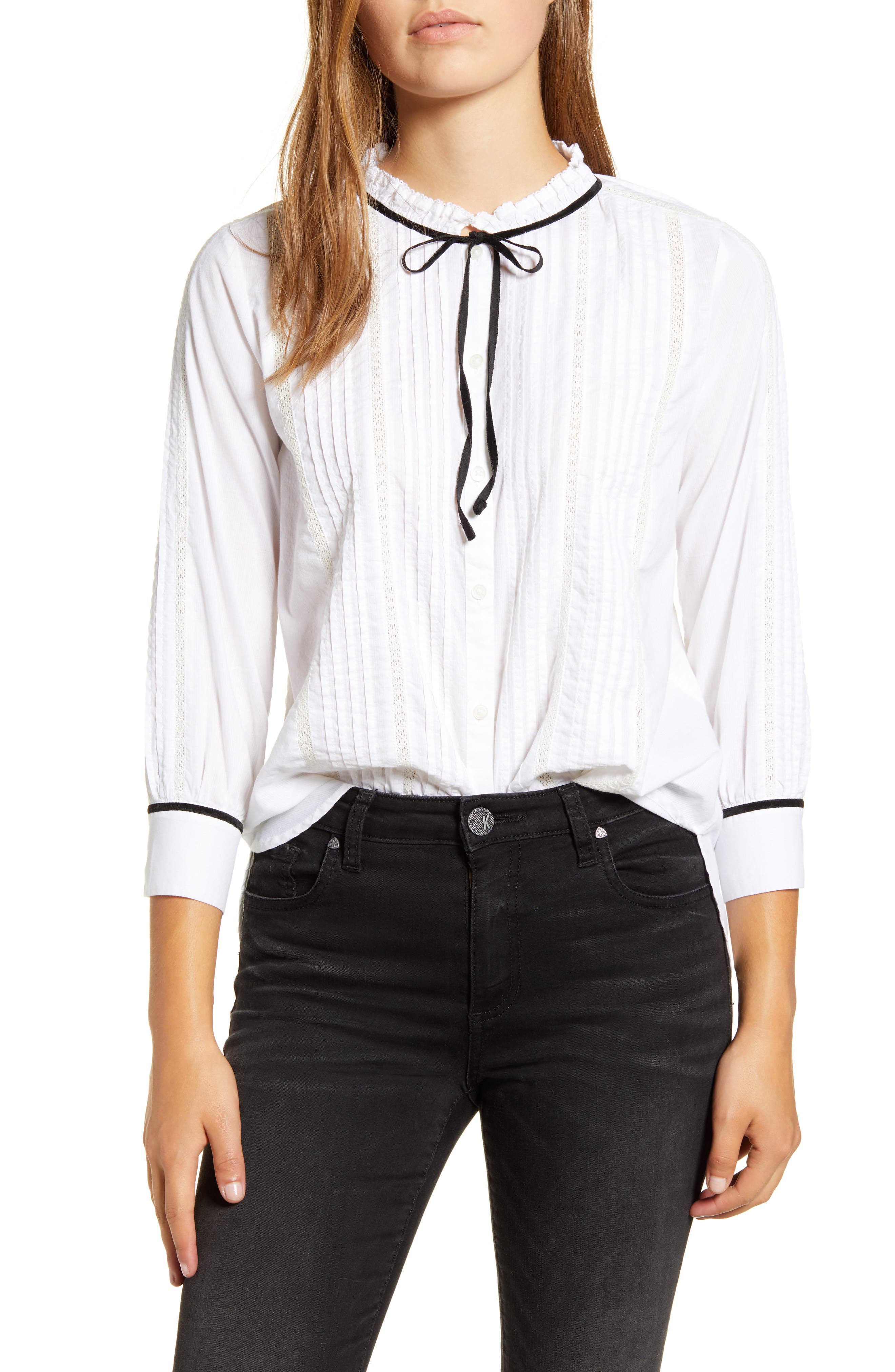 lucky brand white blouse