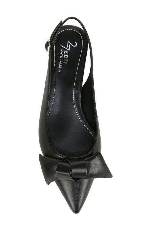 27 Edit Naturalizer Shine Bow Pointed Toe Flat In Black