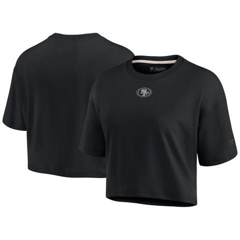 Women's Touch Black San Francisco 49ers Plus Size Free Agent Long Sleeve T- Shirt