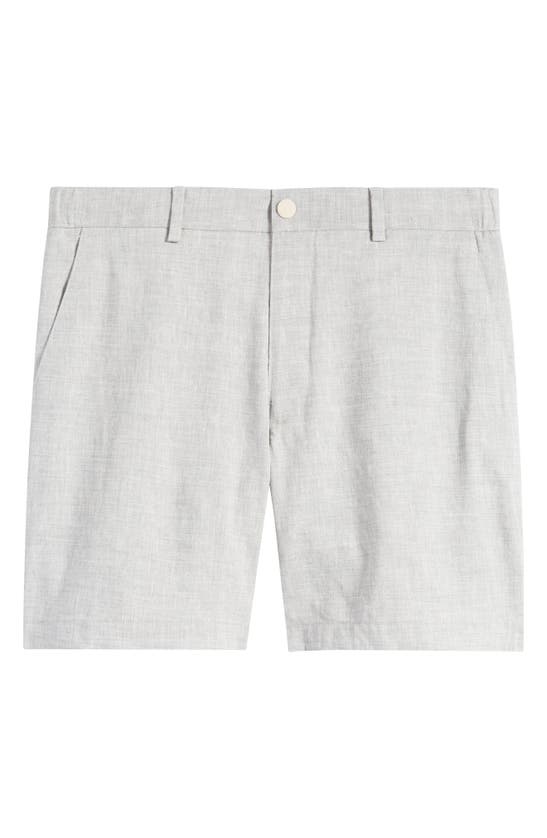 Shop Nordstrom City Linen Blend Hybrid Shorts In Grey Ultimate