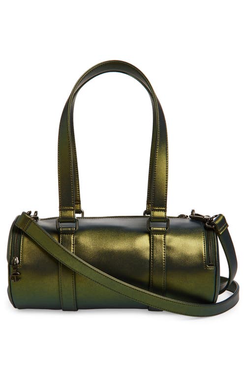 Shop Telfar Medium Faux Leather Duffle Bag In Acid