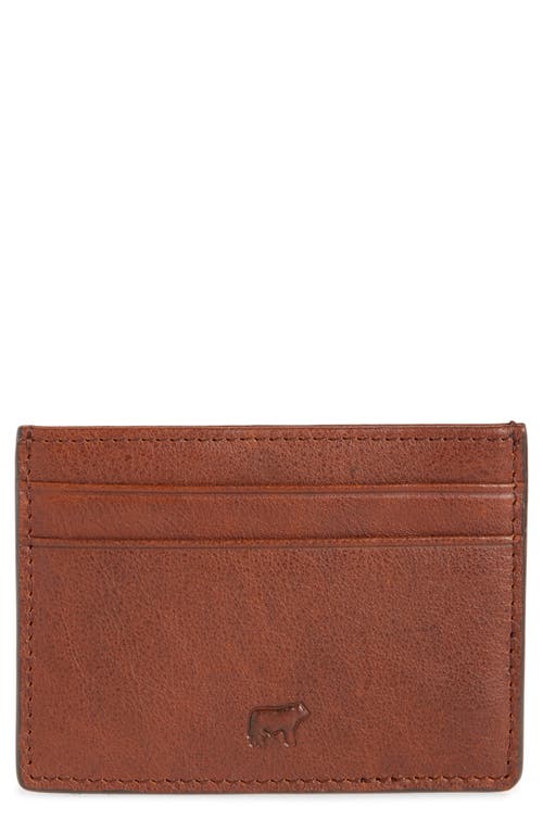 Shop Will Leather Goods Front Pocket Leather Card Case In Cognac