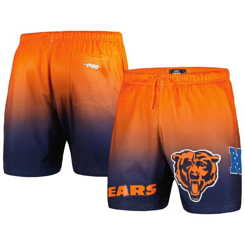 Shop Pro Standard Navy/orange Chicago Bears Ombre Mesh Shorts