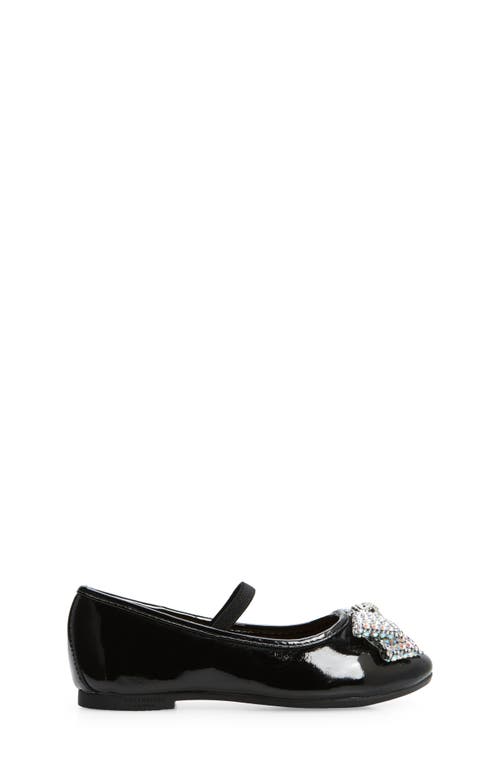 Shop Kurt Geiger London Kids' Mini Kensington Ballet Flat In Black Patent