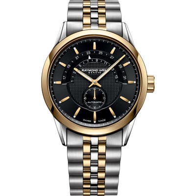 Raymond Weil Freelancer Halfmoon Automatic Bracelet Watch, 42Mm