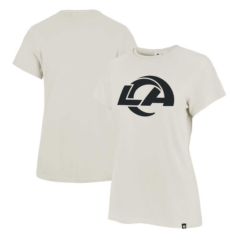 47 Brand '47 Cream Los Angeles Rams Panthera Frankie T-shirt In Cream