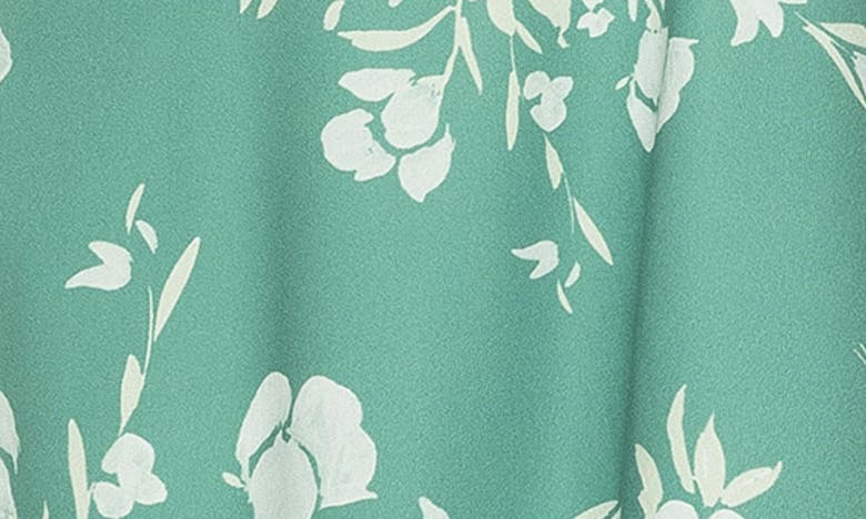 Shop Alexia Admor Ophelia Long Sleeve Midi Dress In Green Floral