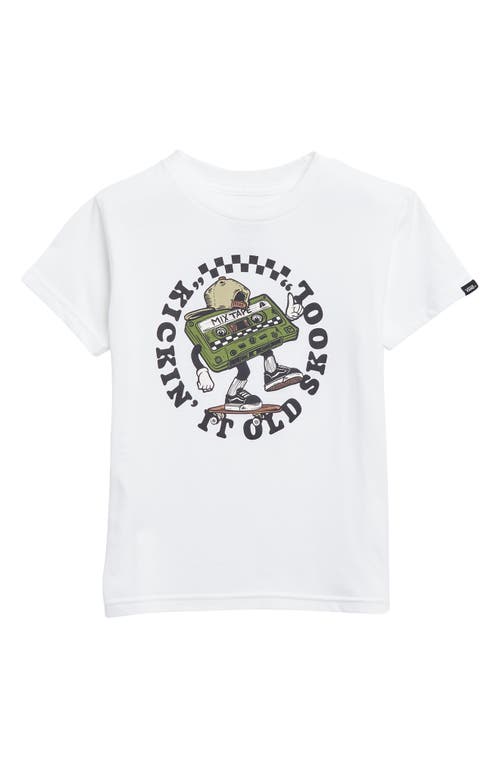 Shop Vans Kids' Kickin' It Graphic T-shirt In White