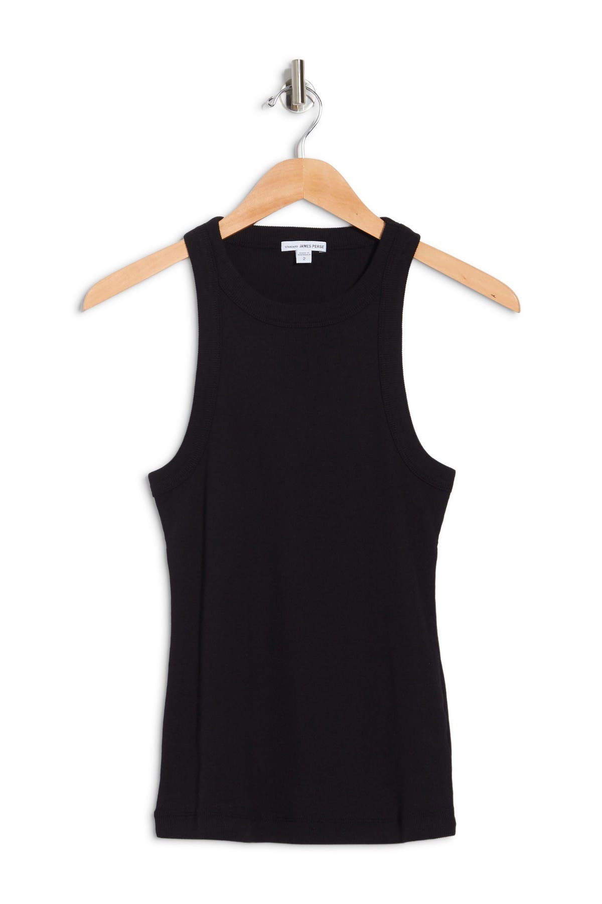 James Perse Ribbed Knit Tank In Black