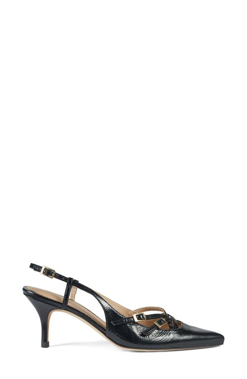 Shop Lk Bennett Caprice Slingback Pointed Toe Pump In Midnight