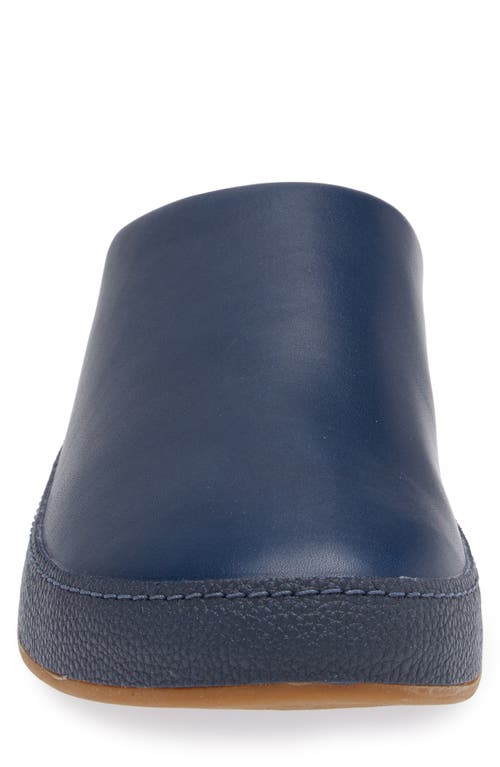 Shop Olukai Hāmani Leather Mule In Depth/indigo